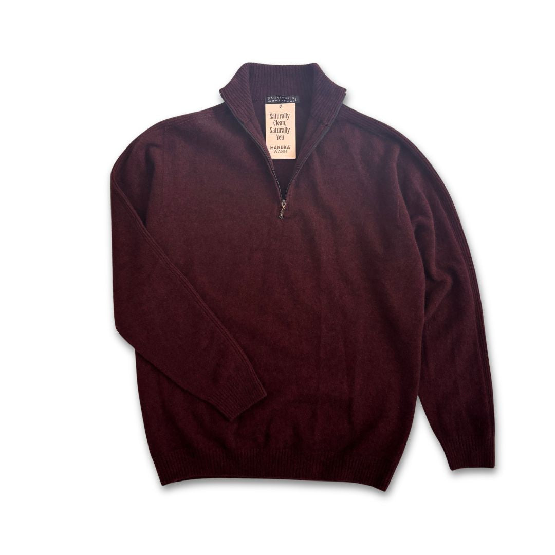 Lightweight Half-Zip Knit Sweater