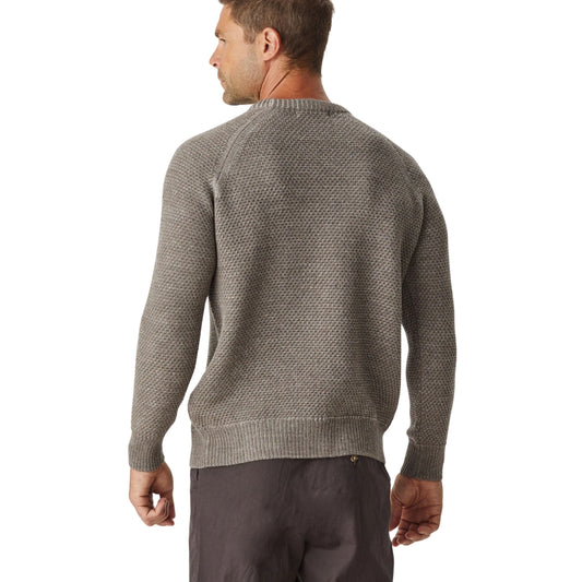 Merino Moss Stitch Crew Knit