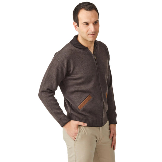 Merino Zip Cardigan with Pockets