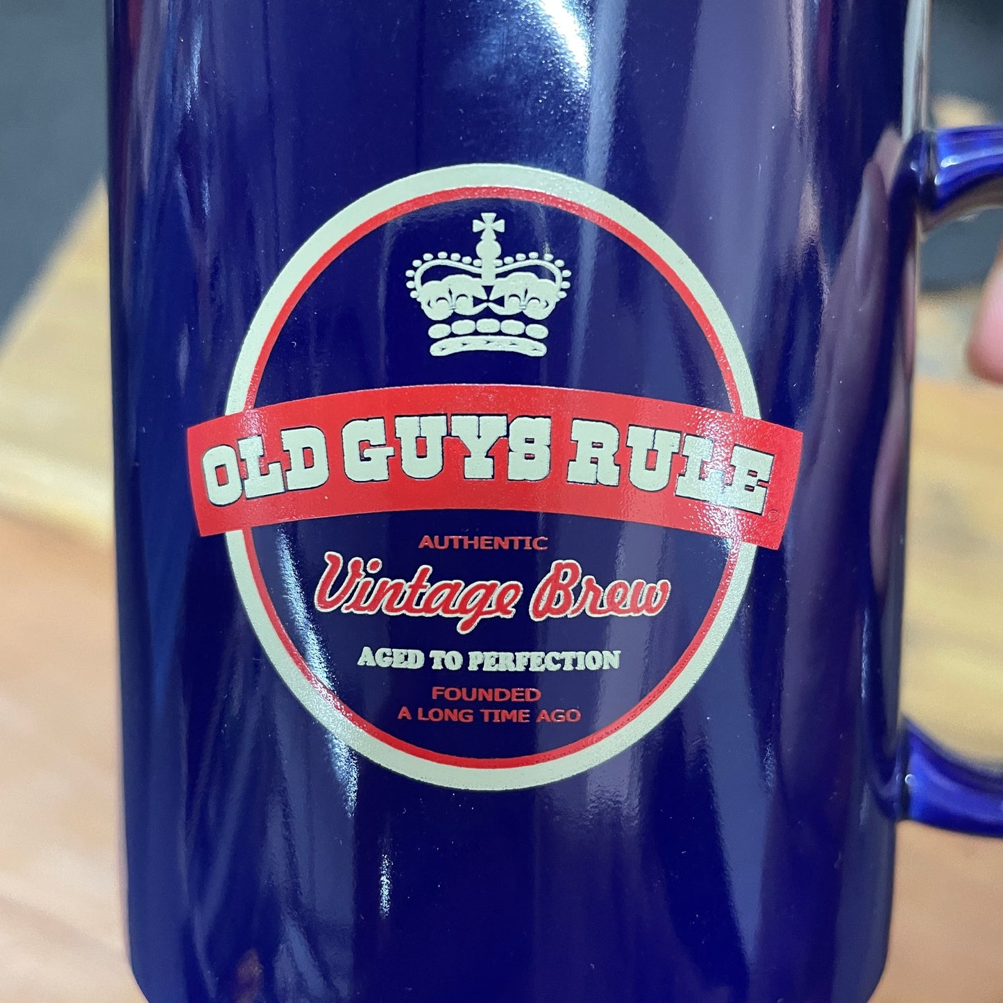 Old Guys Rule Mug OS Navy Menswear Accessories by Old Guys Rule OGR | The Bloke Shop
