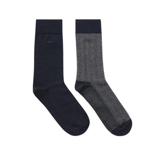 Nelson Herringbone Sock 2-Pack