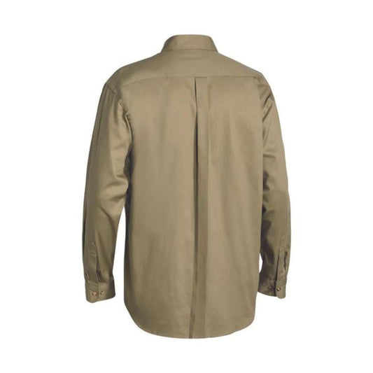 Original Cotton Drill Work Shirt - Long Sleeve Workwear by Bisley | The Bloke Shop