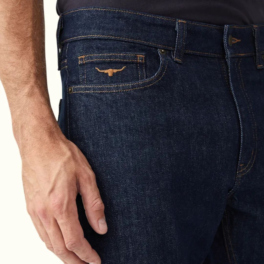 RM Williams Ramco 5 Pocket Jean Rinse Wash Jean by RM Williams | The Bloke Shop