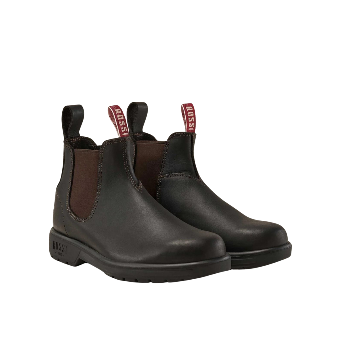 Rossi 303 Endura Pull-on Workboot Claret Workboots by Rossi | The Bloke Shop