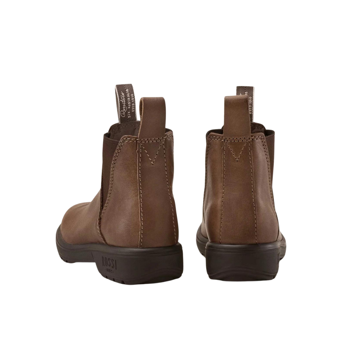 Rossi 342 Ladies Endura Tan Pull on Work Boot Brown Workboots by Rossi | The Bloke Shop