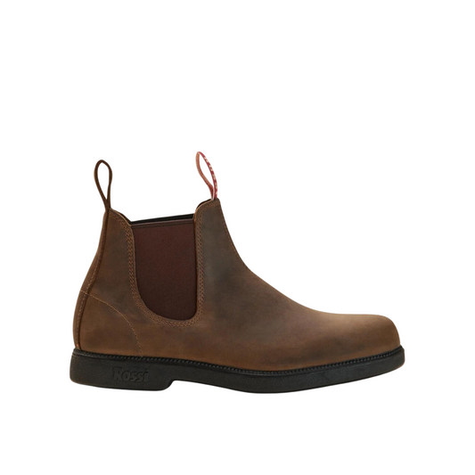 Rossi 607 Booma Pull on Boot Brown 10 Brown Workboots by Rossi | The Bloke Shop