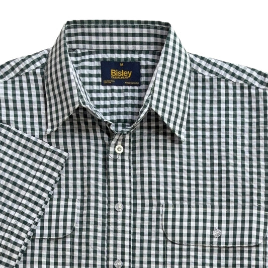 Seersucker Casual Short Sleeve Shirt S26