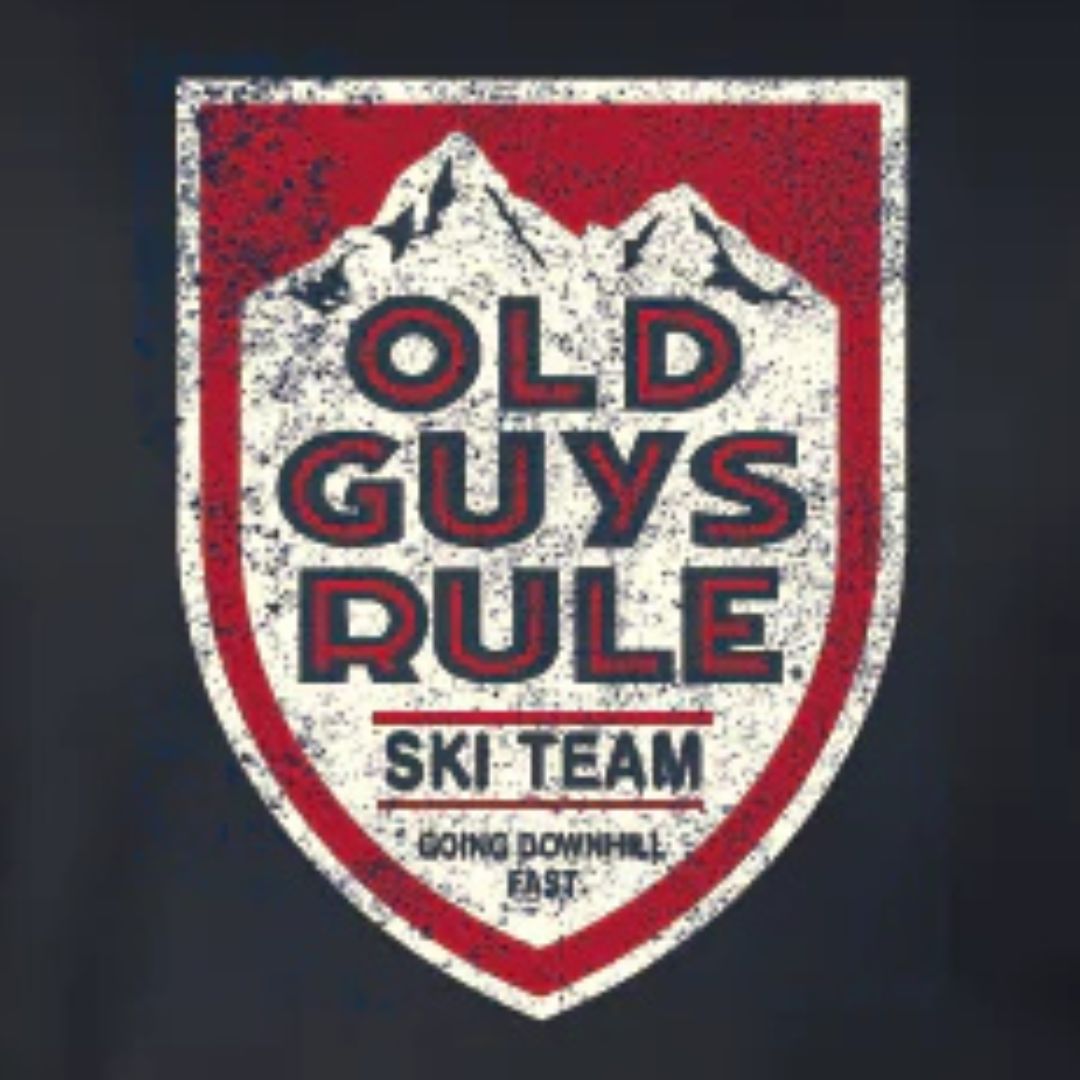 Ski Badge T-Shirt Navy Tee SS by Old Guys Rule OGR | The Bloke Shop