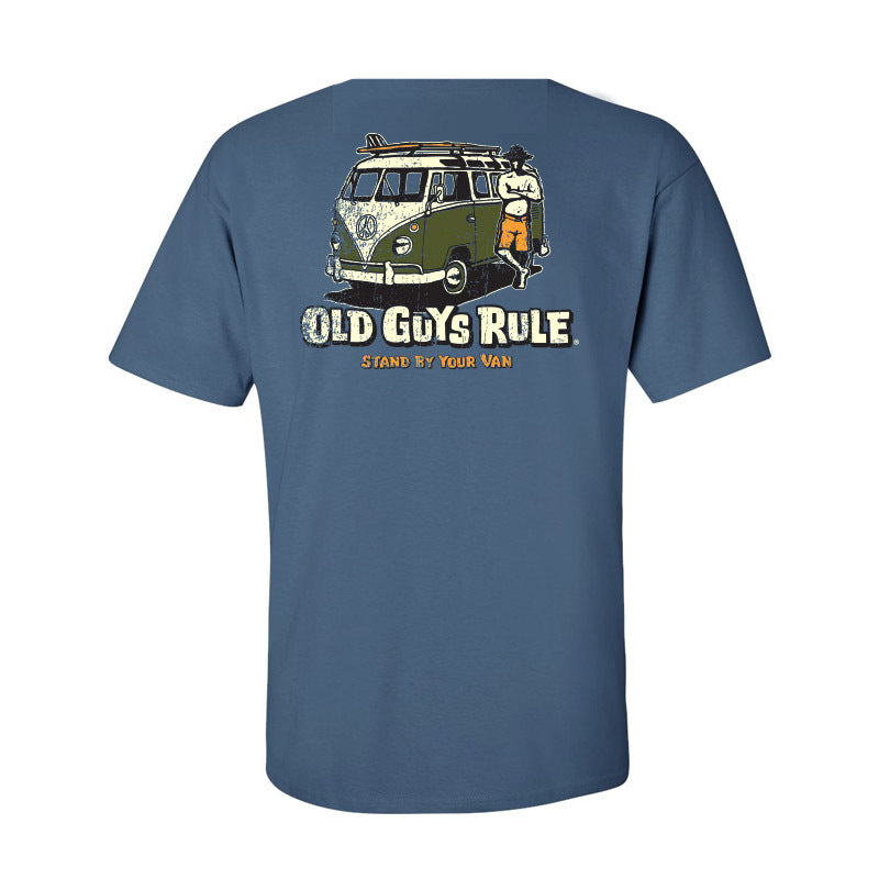 Stand by your Van M Indigo Mens Tshirt by Old Guys Rule OGR | The Bloke Shop