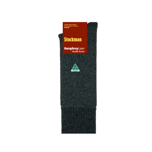 Stockman Health Sock by Humphrey Law M Black/Cobalt Mens Socks by Humphrey Law Socks | The Bloke Shop