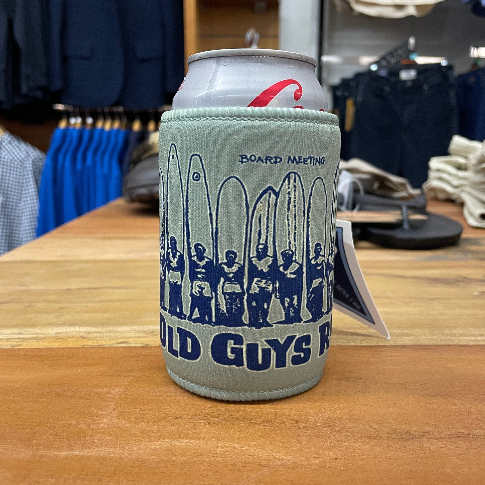 Board Meeting Stubby Holder OS Green Accessories by Old Guys Rule OGR | The Bloke Shop