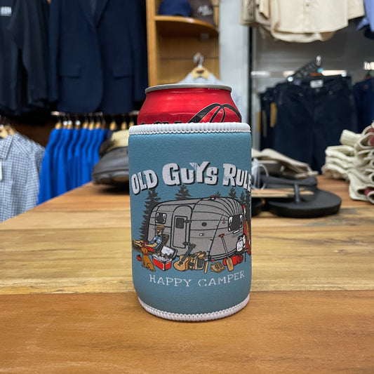 Happy Camper Stubby Holder OS Aqua Accessories by Old Guys Rule OGR | The Bloke Shop