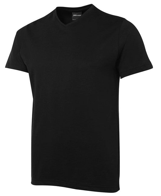 Tee V Neck Black Sma 3XL Navy Mens Tshirt by JBs Wear | The Bloke Shop