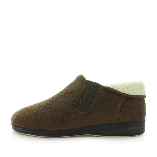 Tezza Slipper 10 Brown Mens Footwear by Panda | The Bloke Shop
