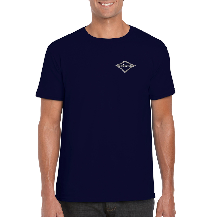 Total Diamon T-Shirt Navy Tee SS by Old Guys Rule OGR | The Bloke Shop