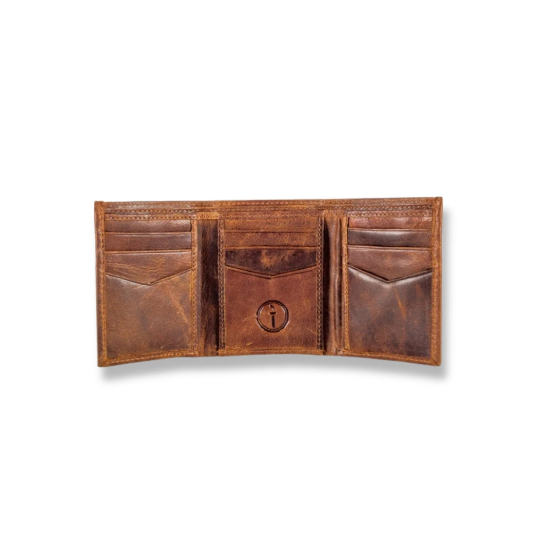 Trifold Leather Wallet