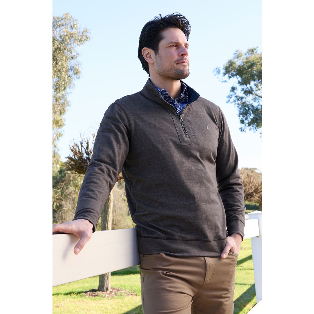 Vic Revs 1/4 Zip Fleece Jumper