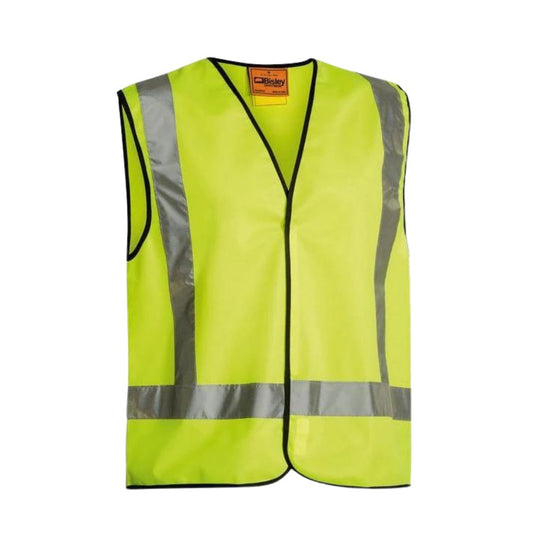 X-Taped Hi-Vis Vest 3XL Yellow Workwear by Bisley | The Bloke Shop