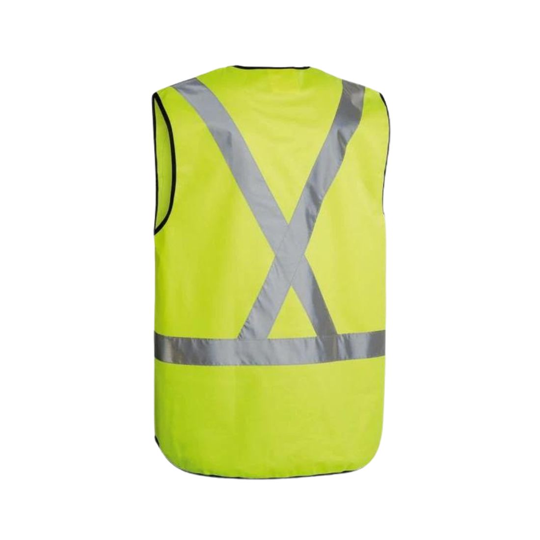 X-Taped Hi-Vis Vest Yellow Workwear by Bisley | The Bloke Shop