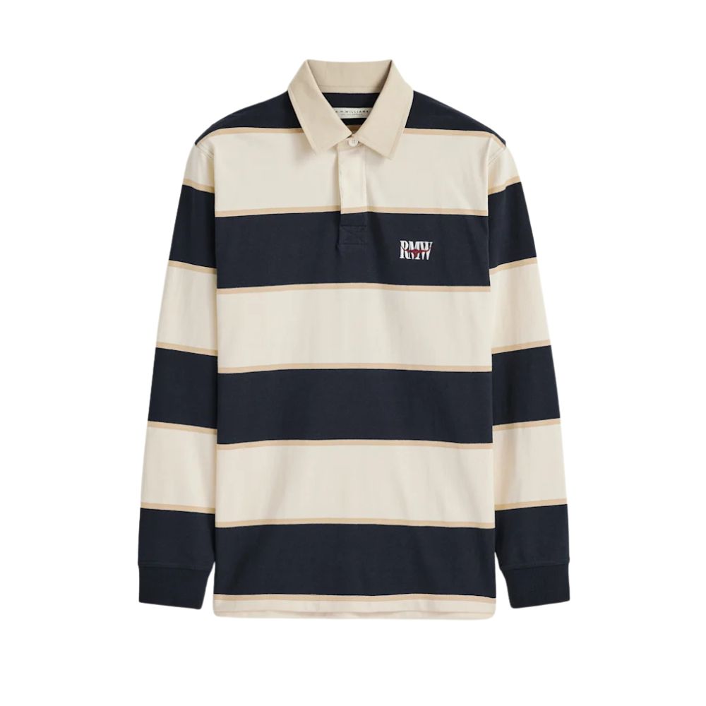 Balmain Stripe Rugby Ecru/Navy