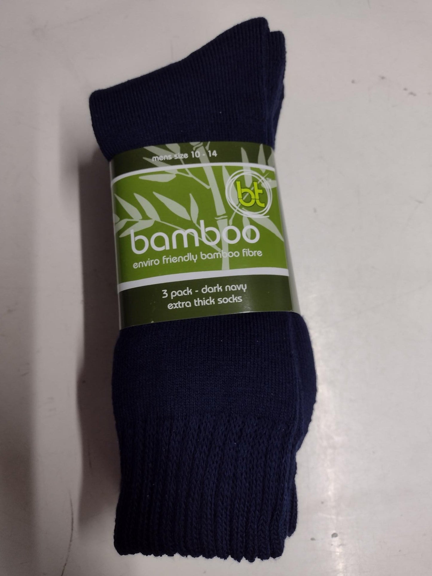 3 Pack Extra Thick Bamboo Socks Black Mens Socks by Bamboo Textiles | The Bloke Shop