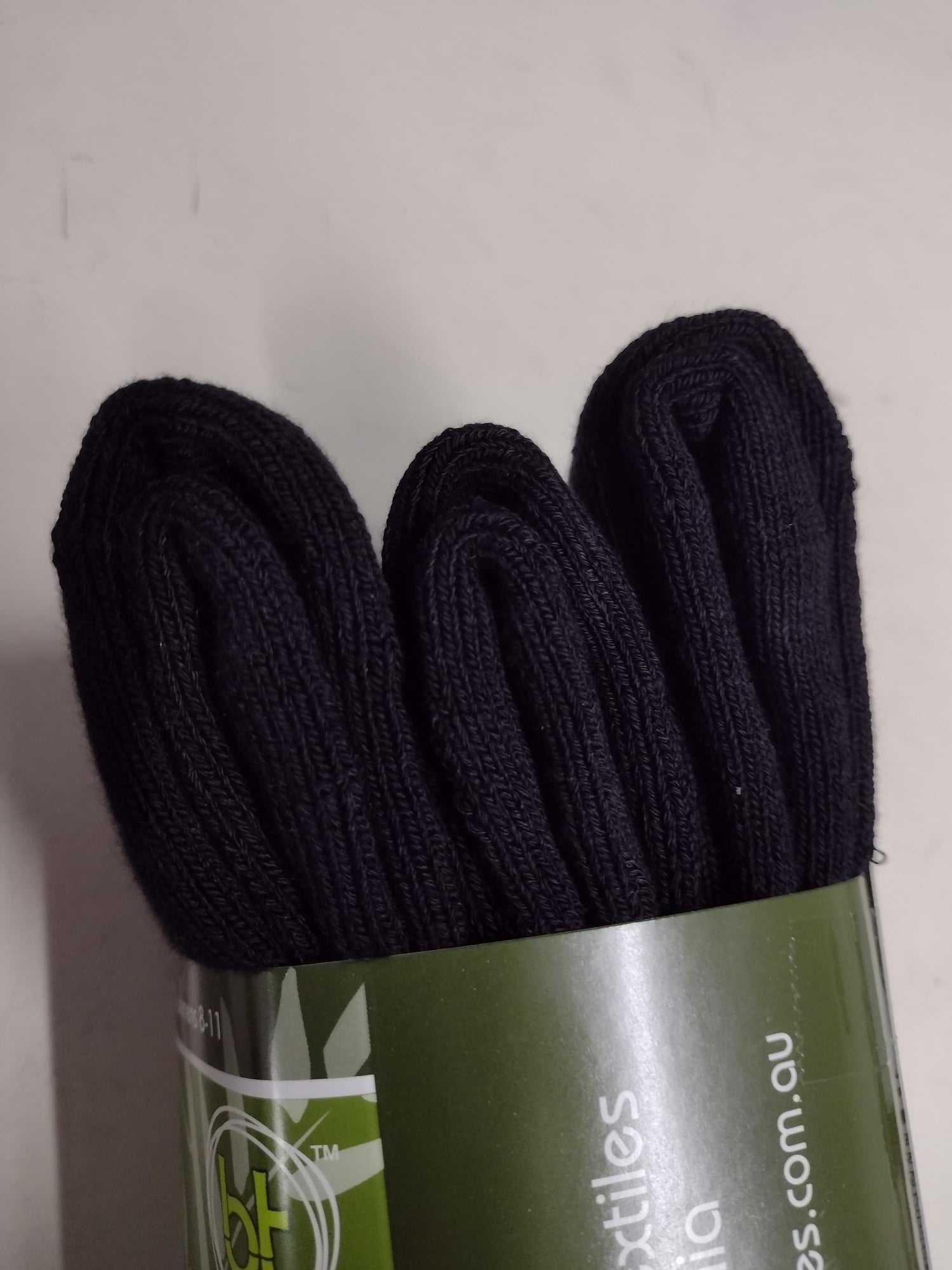3 Pack Extra Thick Bamboo Socks M Black Mens Socks by Bamboo Textiles | The Bloke Shop