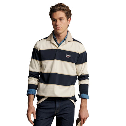 Balmain Stripe Rugby Ecru/Navy