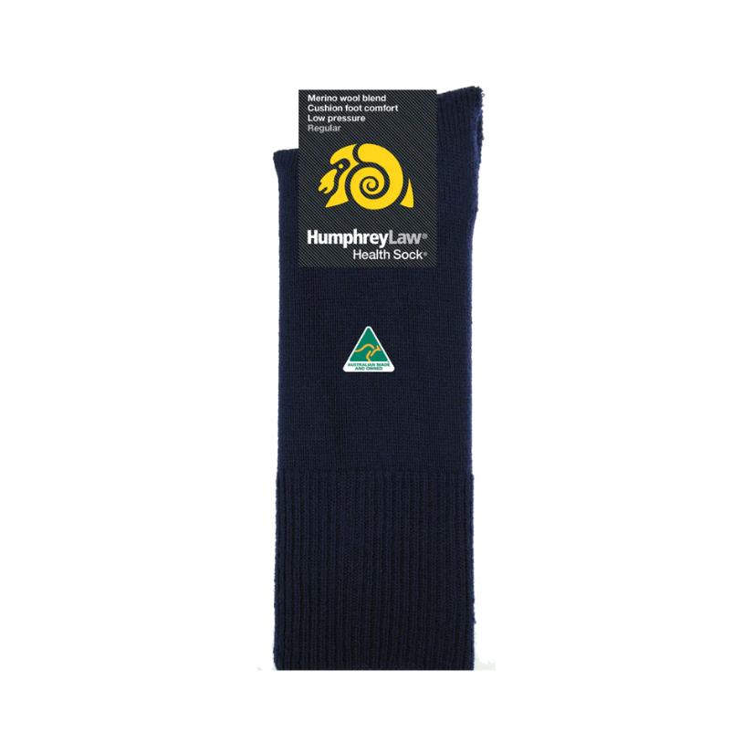 Merino Wool Blend Sock by Humphrey Law L Black Menswear Accessories by Humphrey Law Socks | The Bloke Shop