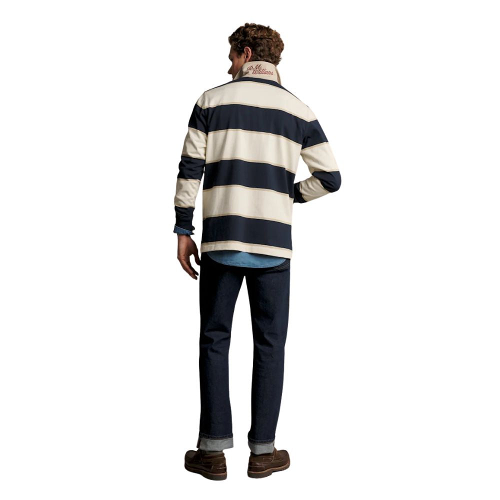 Balmain Stripe Rugby Ecru/Navy