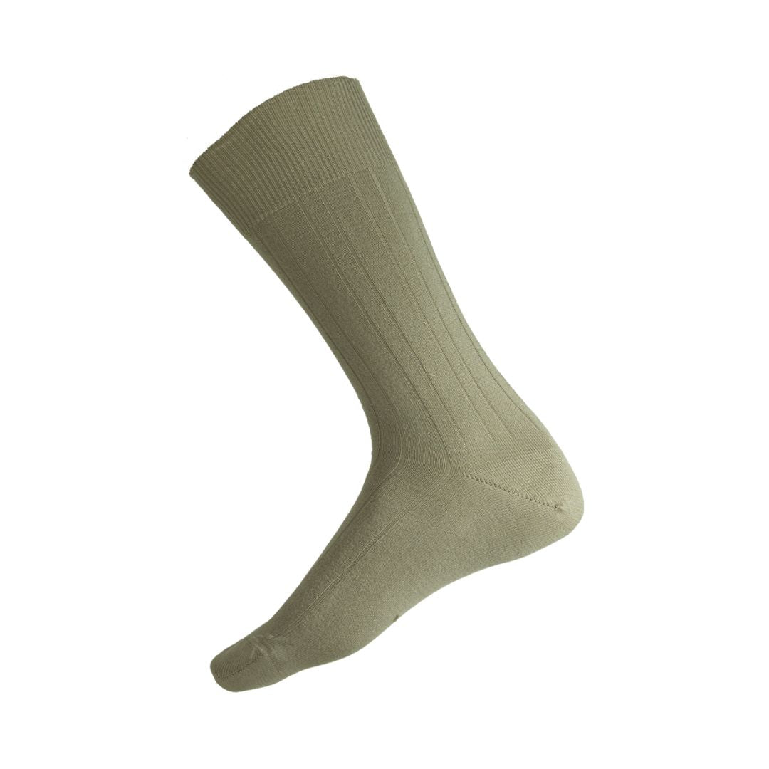 59C Mercerised Cotton Ribbed Health Sock