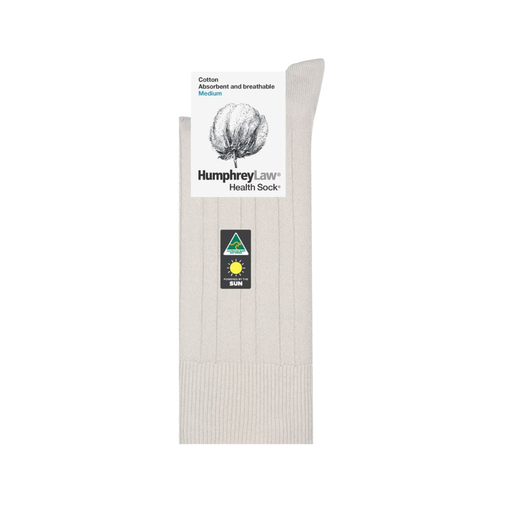 59C Mercerised Cotton Ribbed Health Sock