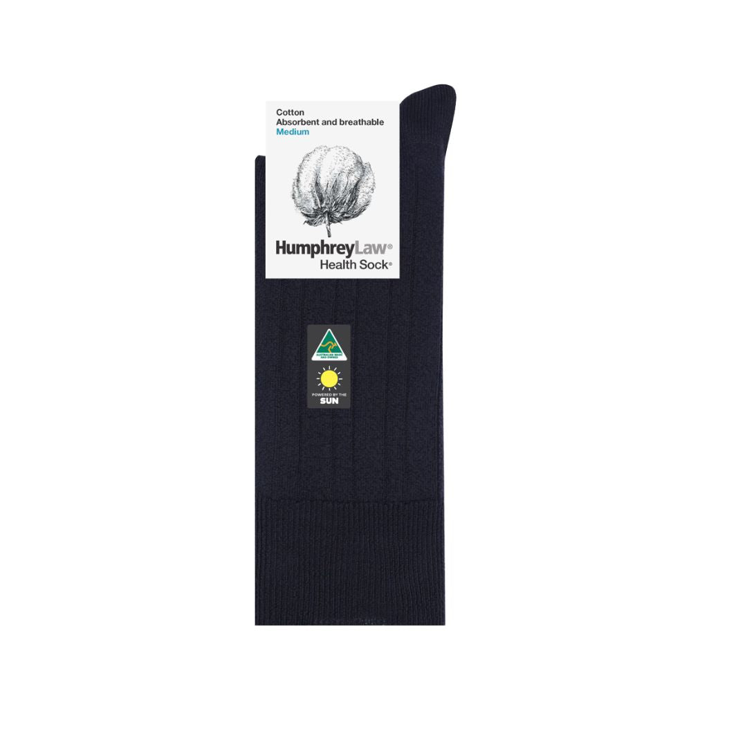 59C Mercerised Cotton Ribbed Health Sock