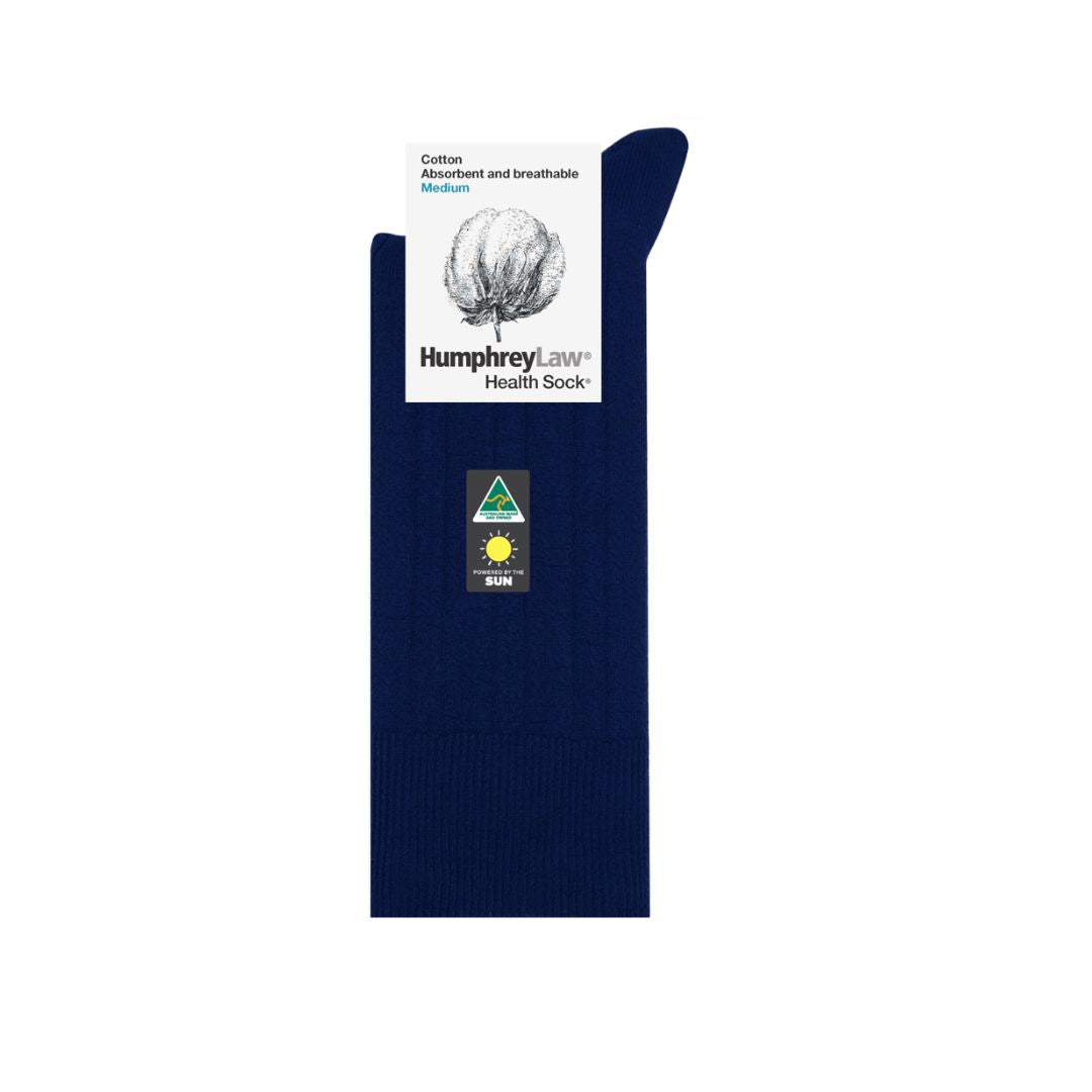 59C Mercerised Cotton Ribbed Health Sock