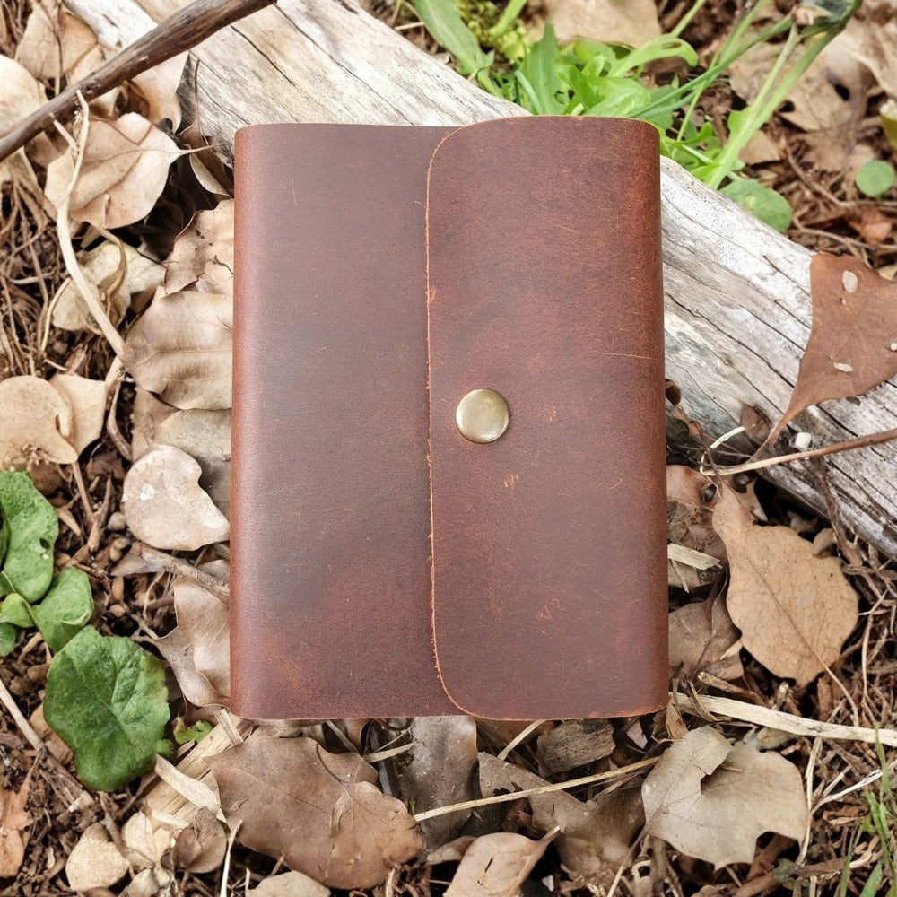 Leather Journal - Clip Refillable A6 Unlined
