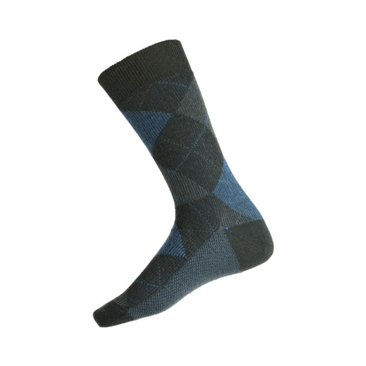 62C Merino Wool Pattern Health Sock - Argyle