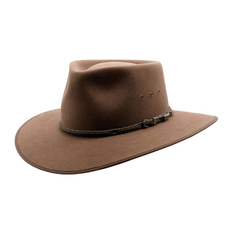 Akubra Cattleman Hat in Fawn colour. Akubra Adelaide with Free Shipping Free Postage Free Delivery