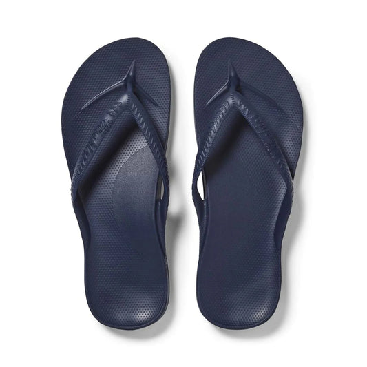 Archie's Navy Arch Support Orthotic Thongs