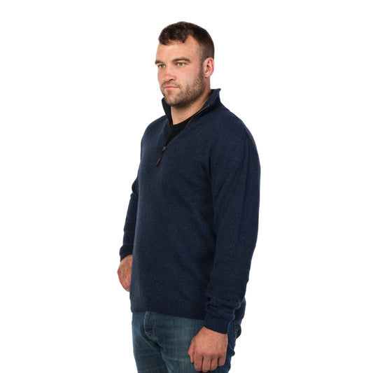 Legend Quarter Zip Possum Merino Knit