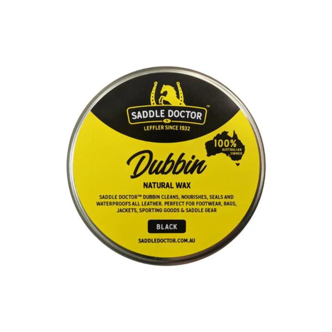 Polish Dubbin Saddle Doctor 95g Black Accessories by Shoe Doctor | The Bloke Shop