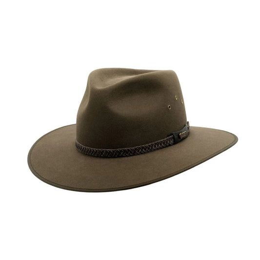 Akubra Tablelands - Brown Olive 56 Brown Olive Hat Brim by Akubra | The Bloke Shop