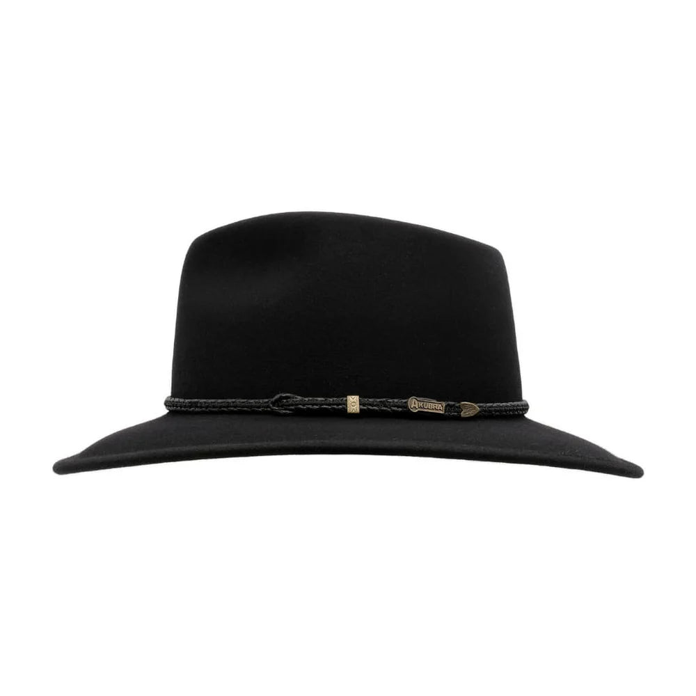 Akubra Traveller Black available in McLaren Vale Adelaide with Free Postage