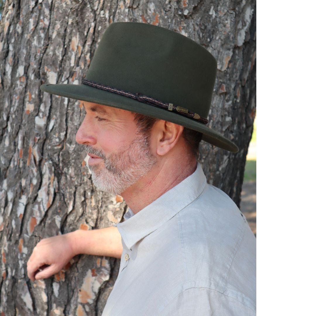 Akubra Traveller - Fern Fern Hat Brim by Akubra | The Bloke Shop