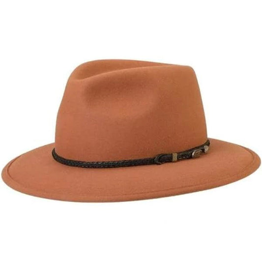 Akubra Traveller Hat in Rust near Adeladie