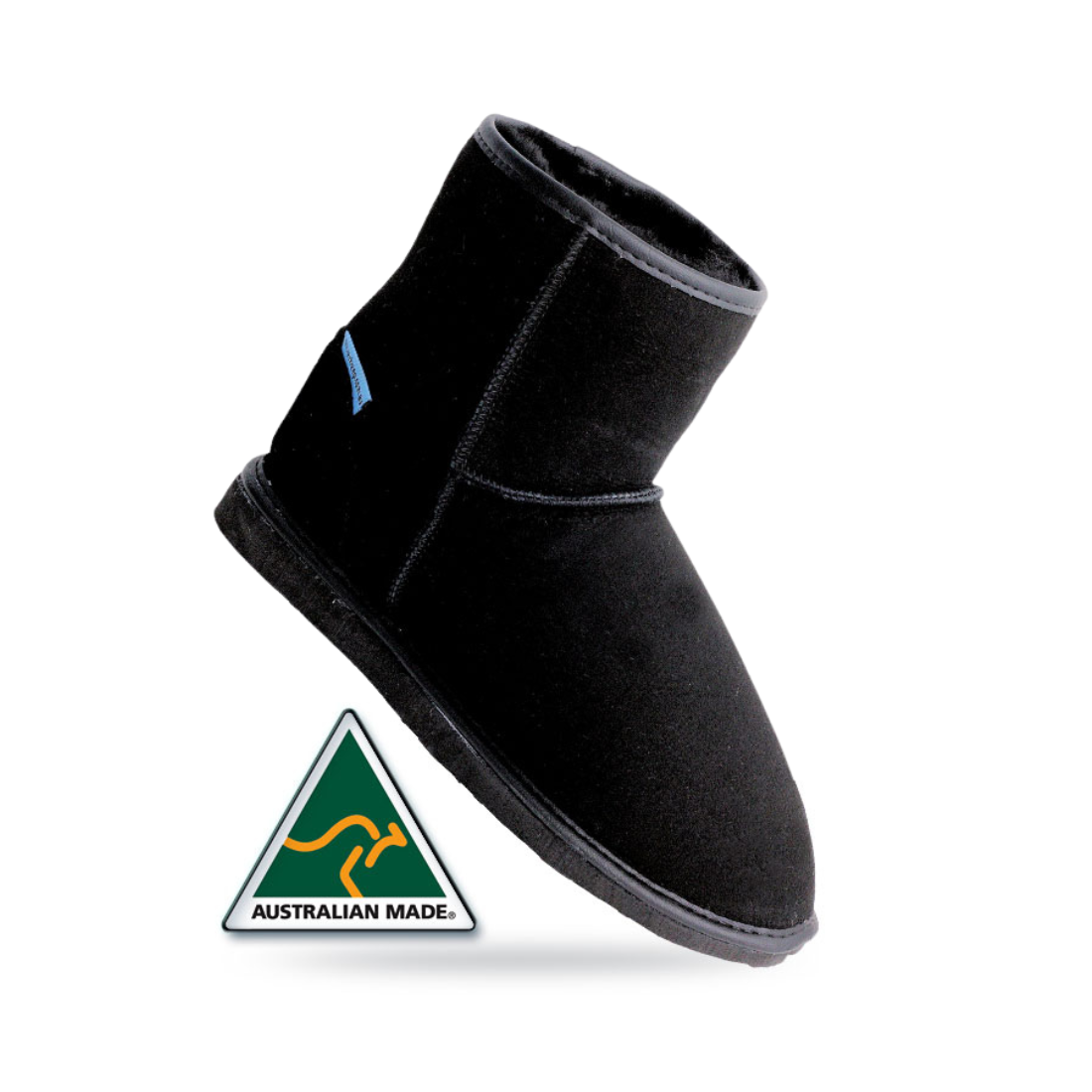 Ankle Ugg Boot Slipper 10 Black Mens Footwear by Blue Sheep | The Bloke Shop