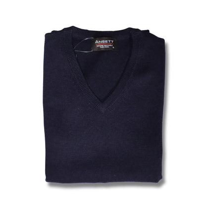 Ansett Superwash V Neck Knit