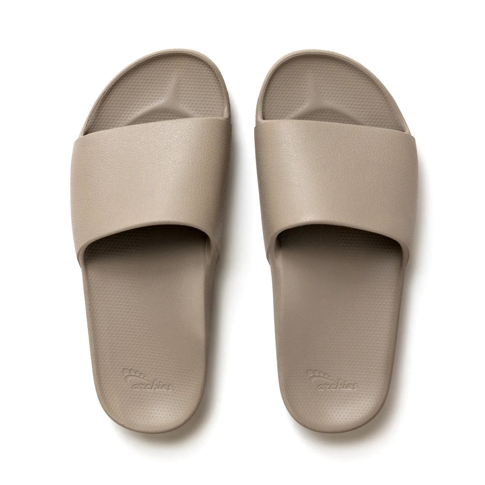 Archies Slides - Taupe 10 Taupe Slide by Archies | The Bloke Shop