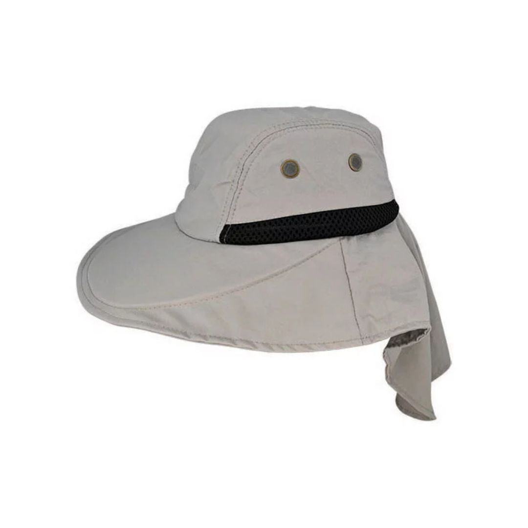 Avenel Dexter Hat with Neckflap L/XL Putty Hat by Avenel Hats | The Bloke Shop