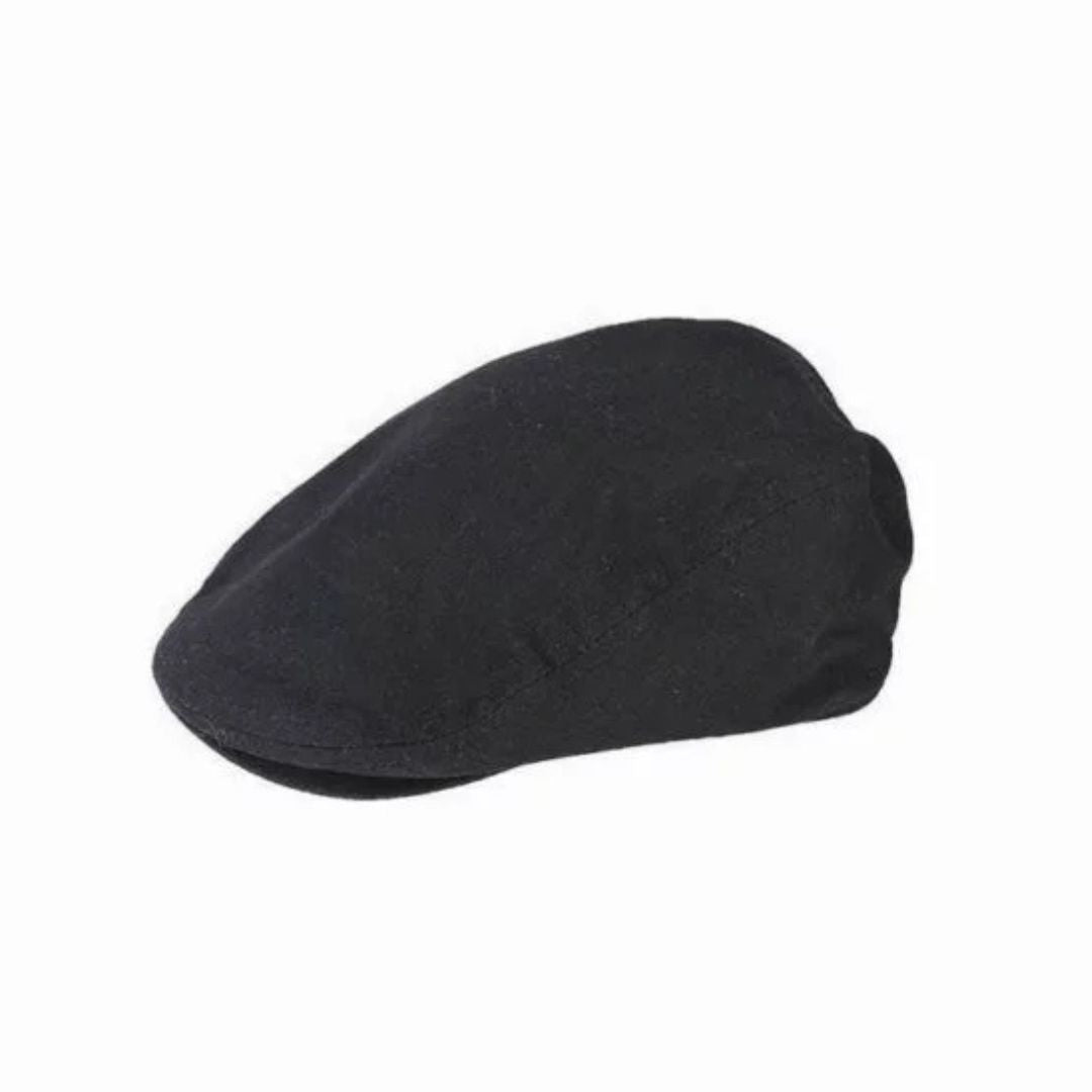 Avenel Floyd Flat Cap L Black Cap by Avenel Hats | The Bloke Shop