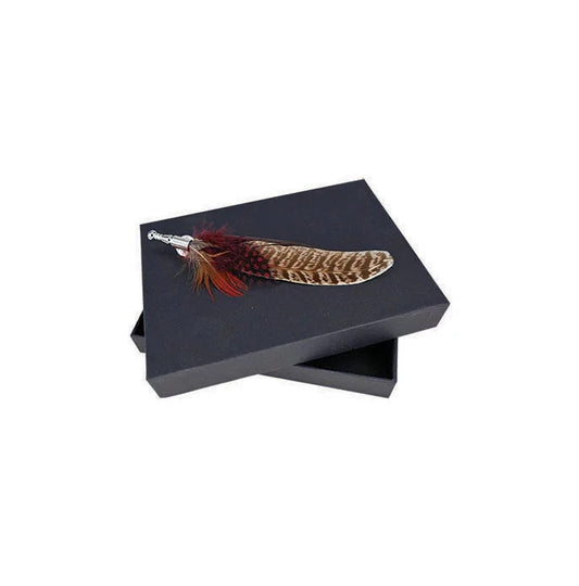 Avenel Genuine Feather Lapel Pin OS Accessories by Avenel Hats | The Bloke Shop