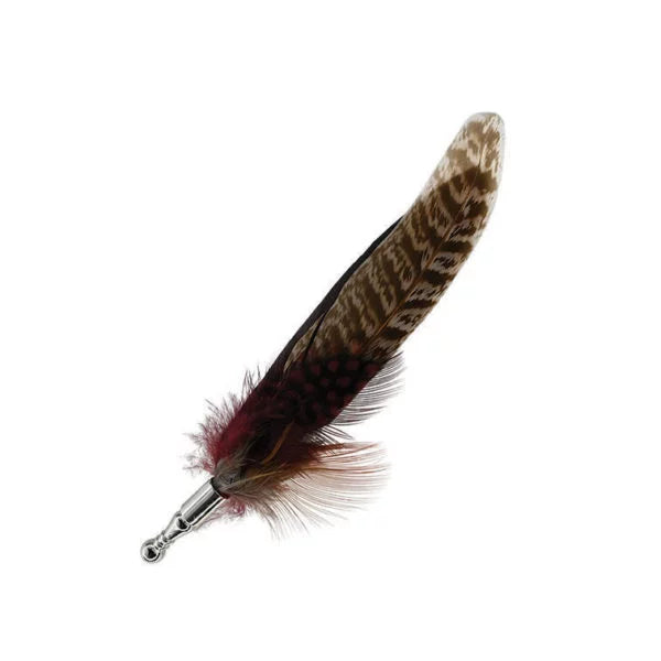 Avenel Genuine Feather Lapel Pin OS Sandpiper Accessories by Avenel Hats | The Bloke Shop